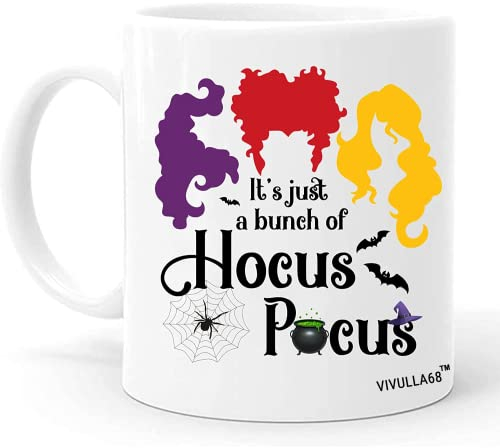 Vivulla68 Hocus Pocus Kaffeetasse Hocus Pocus Tasse, Hocus Pocus Dekorationen, Hocus Pocus Kaffeetasse Halloween Tasse, Hocus Pocus Geschenke, Kesselbecher, Sanderson Sisters Decor