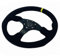 Sportlenkrad Universal Sports Lenkrad Flacher Drift 14inch 350mm Racing Lenkrad Wildleder mit Hornknopf SportlenkräDer