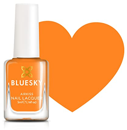 Bluesky Kids Nail Varnish – KAPOW, Orange. Easy Peel-off, Non-Toxic, Water- based, Odour-free Nail Polish for Kids, 5ml