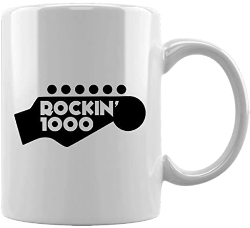 Rockin 1000 Ceramic Mug White Coffee Tea Water Cup Office Home Ceramic White Mug Cup