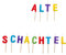 ReWu Kuchenkerze Tortenkerze Buchstabenkerzen 13 teilig Alte Schachtel Echtwachs Bunt Kuchendekoration