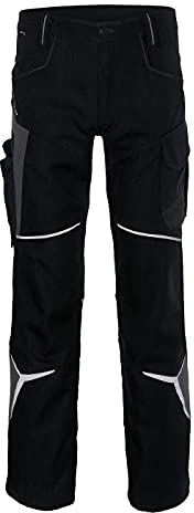 KÜBLER BODYFORCE Arbeitshose 2225 – Stretch-Arbeitshose mit Cordura-Kniepolstertaschen, Werkzeugtaschen & Reflex-Elementen