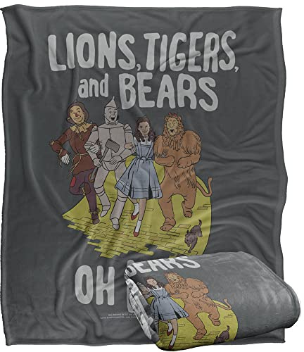 Wizard of Oz Blanket, 152 x 127 cm The Yellow Brick Silky Touch Super Soft Throw Blanket