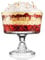 Muldale Glass Trifle Bowl Large - Footed Cut Glass Tiramisu Dessert Bowl - Trifle Dish on Stand with Straight Sides 20 cm - Vialto Design
