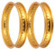 Set: 2x Felge 2,5 x 16 Alufelge, Gold eloxiert