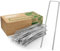 GardenGloss Erdanker/Heringe Anti ROST - 20 Stück - rostfreie & verzinkte Bodenanker für Befestigung - 150mm*25mm*Ø2.8mm - Erdnägel/Bodenhaken aus Stahl - Bodenverankerung/Bodenbefestigung