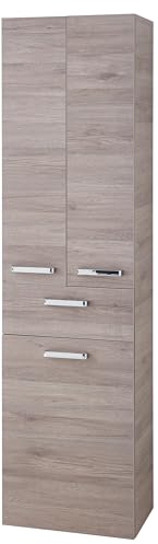 Pelipal GmbH Hochschrank, Holzwerkstoff, Sanremo Eiche Nachbildung, H 185,5 x B 50 x T 33 cm