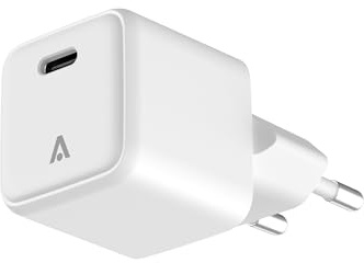 alkaya. USB C Ladegerät, GaN-Technologie, Power Delivery, Schnellladegerät Apple, Samsung, Xiaomi, Huawei, Sony, Google Ladestecker 1 Port, 20W - Schwarz