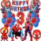 SWOKKTS Spiderma Geburtstagsdeko 3 Jahre, Spiderma Riesigen 3D Luftballons Deko 3 Jahre Junge, Spidy Geburtstag Deko Ballons Set, Spiderma Deko Geburtstag Kinder 3 Jahre (Spiderma Party Deko 3 Jahre)