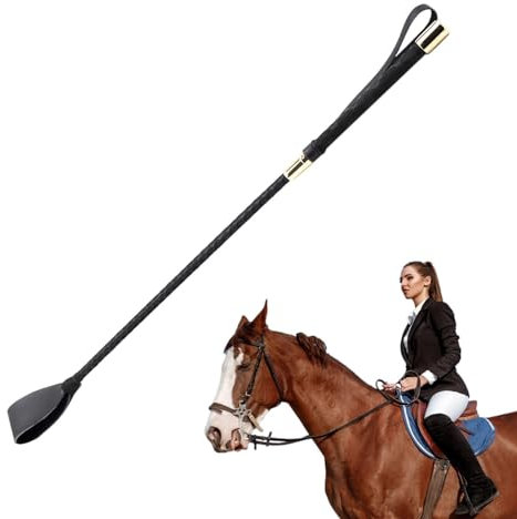 Cravache d'équitation en cuir | Poignée antidérapante | Cravache d'équitation | Cravache de course pour cheval de course, fouet équestre en plein air, fouet long cheval pour course d'équitation, fouet