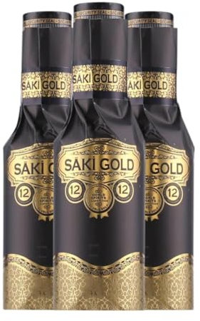 Anislikör Saki Raki Gold Kleine Flasche 20 cl (Karton mit 3 Kleine Flasche von 20 cl)
