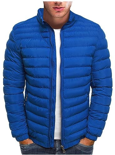 Manteau Homme Hiver Hiver Pull Homme Chaud Coupe Vent Épais Longue Zipper Chaud Doudoune Jott Homme Grande Taille Vetement Homme Mes Commandes 2#Bleu Roi L
