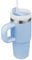 14 oz Tumbler with Handle and Straw, Thermal Mug with Straw Kid Tumbler with Lid and Straw, 304 Stainless Steel Child Tumbler, School Sports Outdoor (Blue)