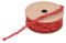 GreatRise 10 Yard Metallisch Lametta Girlande Weihnachtsgirlande Dünne Glitzer Dekoband Metallisch Glitzerlametta Bastelband für Weihnachtsbaum Hochzeit Geburtstag Dekorationen Zubehör rot