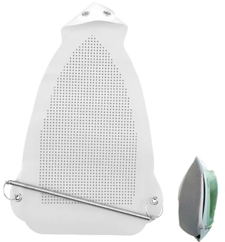 QTMMC Iron Cover Non Stick Iron Shoe for Ironing Iron Sole Protector Heat Resistant Plate Cover for Garment Clothes Fabric Protection Fits Most Electric Steam Iron White