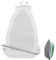 QTMMC Iron Cover Non Stick Iron Shoe for Ironing Iron Sole Protector Heat Resistant Plate Cover for Garment Clothes Fabric Protection Fits Most Electric Steam Iron White