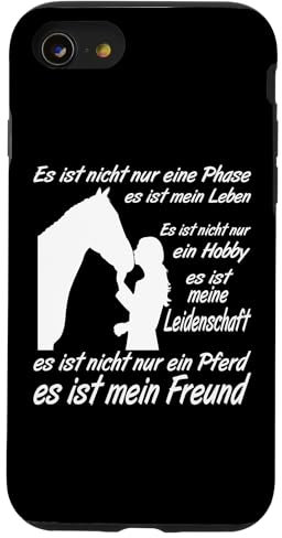 Pferdefan Mädchen für das Pferd zum Reiten für den Reitsport Hülle für iPhone SE (2020) / 7 / 8