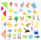 EOAMGO Fridge Magnets for Kids, 43Pcs Magnetic Animals for Toddlers, Whiteboard Magnets, Recyclable Cute Cartoon Animals Refrigerator Magnet Learning Toy for Kid Early Childhood Education
