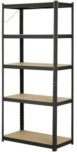 Ayztantine Werkstattregal 180 cm/70,8 Zoll Garagenregal, robuste Garagen-Lagerregale, Tragkraft: 1929 Pfund, breites, Robustes Regal, verstellbares 5-stufiges Metall Regal Metall