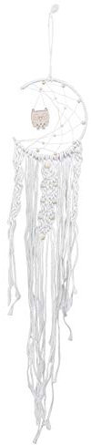 Handgewebte Eule Dreamcatcher Wand hängende böhmische Art ativen Anhänger für Hausgartenzimmer Baumwollfaden Eisen Ring 105 cm