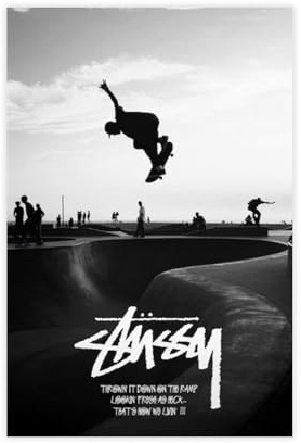 Skate Art, Skate oder DieCanvas Poster Schlafzimmer Dekor Landschaft Büro Zimmer Dekor Geschenk 30 x 45 cm