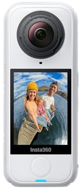 Insta360 X4 Air Polarweiß - 165 g leichte 8K 360 Actionkamera | Motorrad-Kamera, Unsichtbarer Selfie-Stick, austauschbare Linsen, KI-gestützte App für Motorrad, Sport und Vlogging