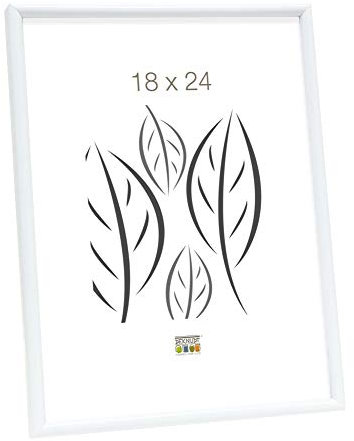 Deknudt Frames - Cadre photo en résine pour photo 30x45cm - blanc - pour accrocher - pour affiches ou posters - S011S1 30x45