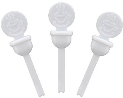 Stix To Go White Circle Beverage Plug, Case of 2000