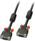 LINDY Anschlusskabel 7.50m 36376 Schwarz [1x VGA-Stecker-1x VGA-Stecker], 7,5 m