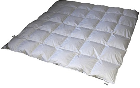 Betten Hofmann Luxus Daunen Kassetten Bett Daunendecke 6x6, 200x200 cm Ganzjahresbett