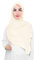 Lina & Lily Damen Muslim Premium Chiffon Hijab Kopftuch Schal aus Leicht Stoff (Elfenbein)