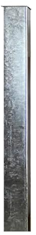 BAUER - Zaun- Torpfosten VZ, zum Einbetonieren, 120x120x3mm, L = 1700mm