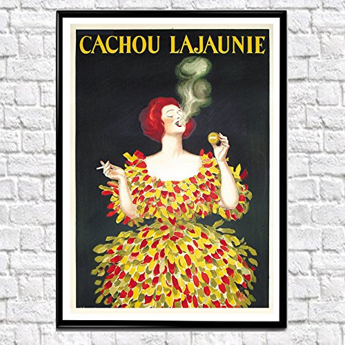 Wallbuddy Vintage Französisch Cachou Lajaunie Poster Wandkunst (5 x 7)