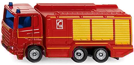 siku 1036001, Feuerwehr Tanklöschfahrzeug Frankreich, Spielzeug-Auto, Metall/Kunststoff, Rot, Anhängerkupplung