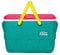 Igloo Retro Picnic Basket 25 - Tragbare Passive Kühlbox 23L - Picknickkorb - Hält Eiswürfel tagelang gefroren - Für Picknick, Park, Strand - Grün/Rosa