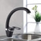 Huin Miscelatore per lavabo da cucina in ottone Miscelatore monocomando caldo e freddo per lavello da cucina Miscelatore per lavabo da cucina Rubinetto girevole a 360 °