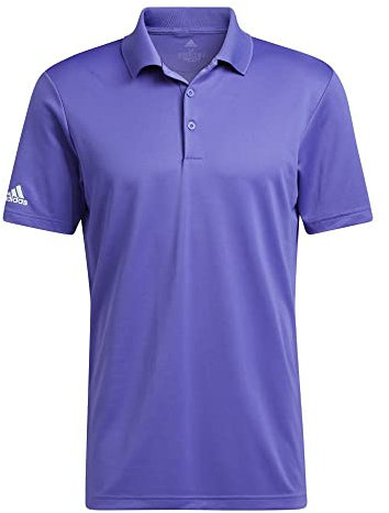 adidas Polo da Uomo Performance Primegreen, Viola, XL