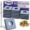 Filzada® 18x Teflongleiter zum Schrauben - 25 x 25 mm (eckig) - Möbelgleiter/Teppichgleiter PTFE (Teflon) inkl. Schrauben
