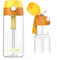 Jarlson Botella Agua Infantil, ninos EMI - Botellas de Agua 500 ml niños - sin bpa - con Paja - para la Escuela y Deportes - Hecho de plástico