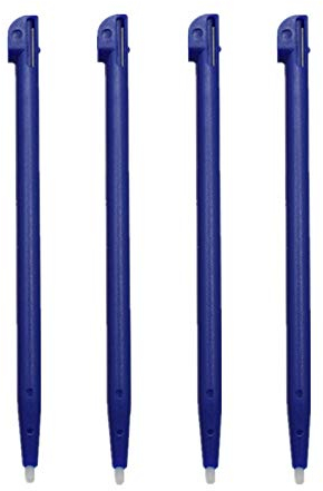 GGZone Lot de 4 stylets en plastique pour console de jeu Nintendo 2DS Tactil Bleu