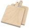 AUPROTEC Pizzaschaufel Holz Pizzaschieber Pizzabrett Birke geschliffen Modell Danny: 2er Set, Größe XXL 48 x 32 cm