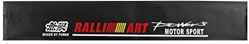 Akozon Adesivo per Parabrezza Auto, Universale Adesivo per Parabrezza Anteriore 130x21 Cm PVC Adesivo Riflettente con Raschietto per la Maggior Parte dei Veicoli(Sport motoristici)