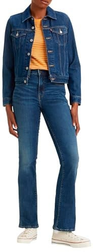 Levi's 725 High Rise Bootcut, Jeans Donna, Blu ( Blue Wave Dark ), 26W / 30L