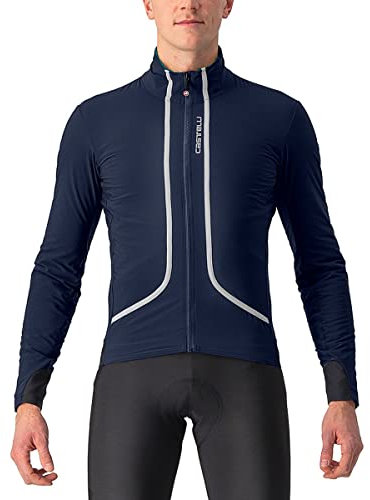 Castelli 4522508 FLIGHT JACKET AIR Jacket Men's SAVILE BLUE/SILVER GRAY-STEEL BLUE XL