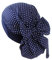 Kopftuch Damen Elegante Elastic Bandana Slouch Mütze Blau