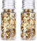 2 Flaschen Essbare Blattgold Flocken, Multifunktions Essbare Blattgold Blätter Dekorfolienpapier für Küche Mousse Kuchen Backen Gebäck Kunsthandwerk Decor