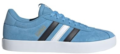 adidas Men's Vl Court 3.0 Sneaker, Light Blue/White/Black, 9.5 UK