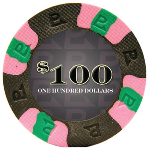 NexGen Pro Classic Poker-Chips 10–6000: 9 g, authentisches Casino-Feeling mit dreifarbigem Design und strukturierter Form, 50 Stück