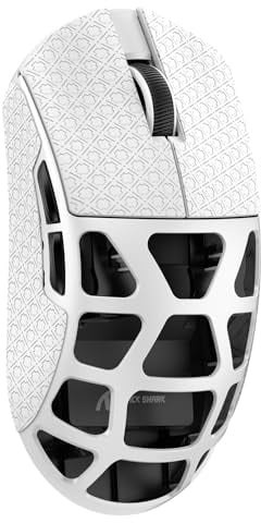 ATTACK SHARK R3 Magnesium Alloy Mouse, Wireless 8K Mouse, 46g SUPERLIGHT Mouse, PixArt PAW3395 Gaming Sensor, BT/2.4G/Wired Gaming Mouse, Adjustable DPI 26000, Office Mice for Win11/Xbox/PS/Mac -White
