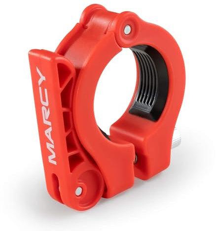 Marcy Olympic Barbell Lock Collar Clips to Secure Olympic Weight Plates on an Olympic Bar - OBC-7RD